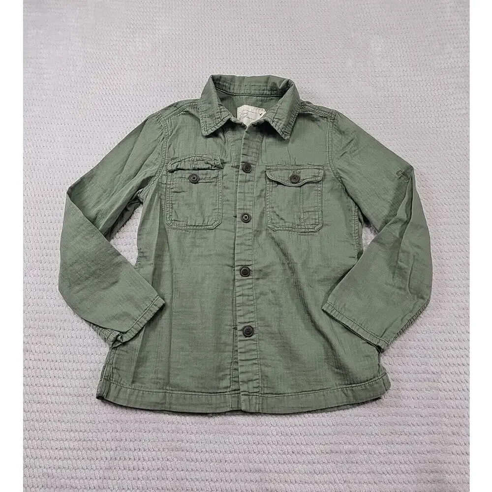 American Eagle Shirt Womens Medium Green Button Front Outdoor Hiking Gorpcore - Picture 1 of 7